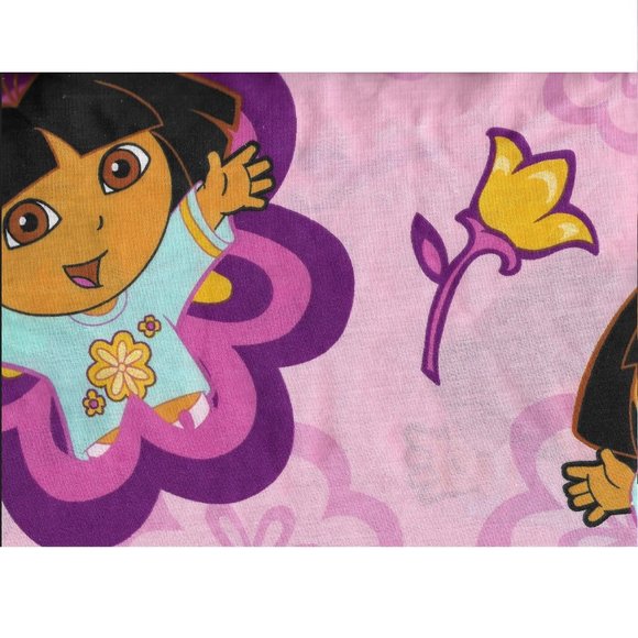 Dora the Explorer Full Flat Sheet Pink - Picture 5 of 9